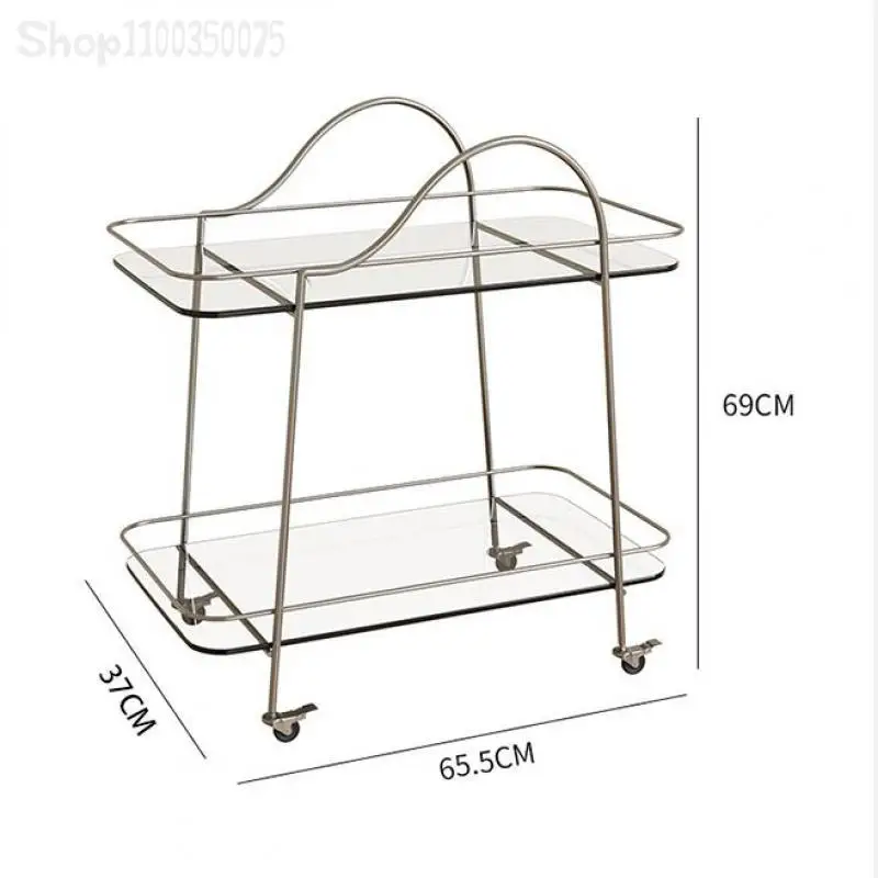European-style wine cart trolley hotel dining cart creative coffee table living room trolley dining home mobile