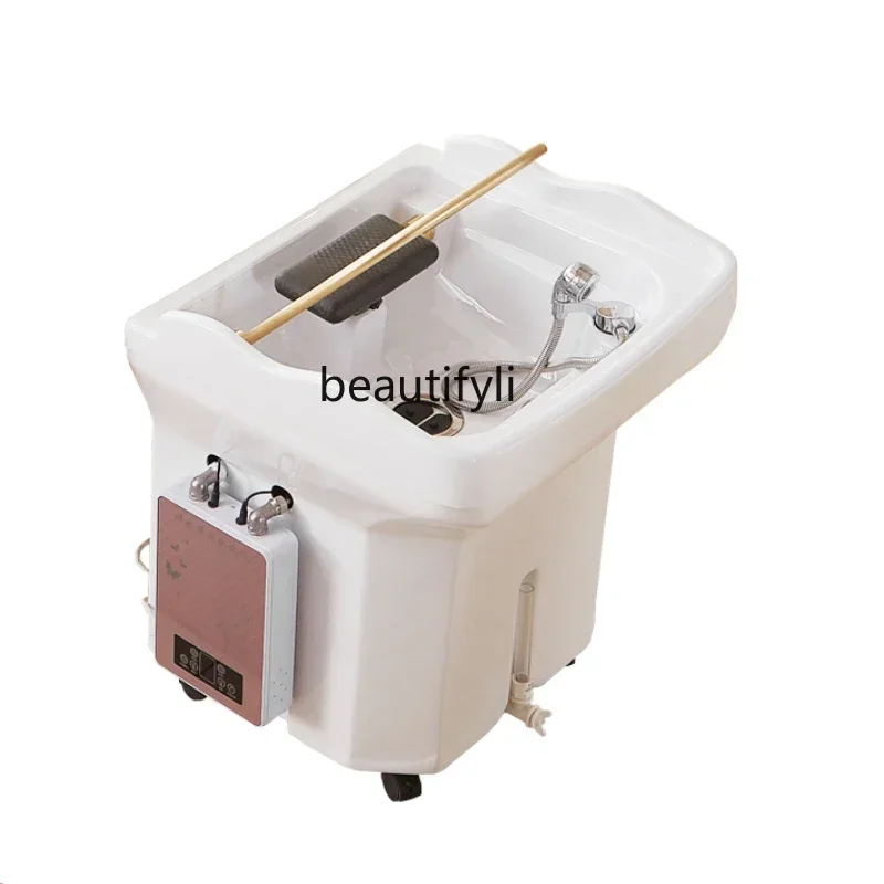 

Mobile Shampoo Basin Head Treatment Bed Water Circulation Beauty Salon Hair Care Shop Head Treatment Fumigation Spa Machine