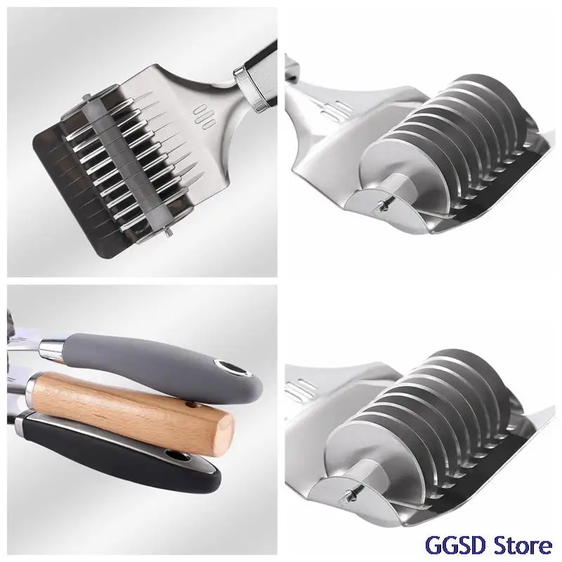 1pc Manual Noodle Cutter Stainless Steel Spaghett Noodles Maker Knife Pressing Machine Dough Shallot Section Cutter Kitchen Tool