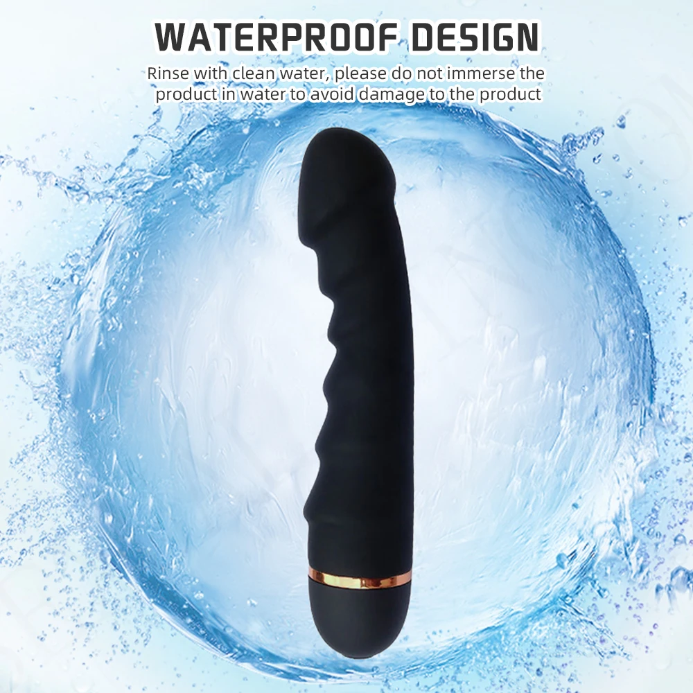 Realistic Rabbit Vibrator Silicone G-spot Clitoral Stimulator_voghion.com
