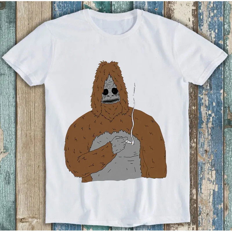 Тяжеловесная неформальная Новая поставка Sassy The Sasquatch Smoke Big Foot Lez Show Gamer, Культовая Подарочная футболка M1409 с длинными или короткими рукавами
