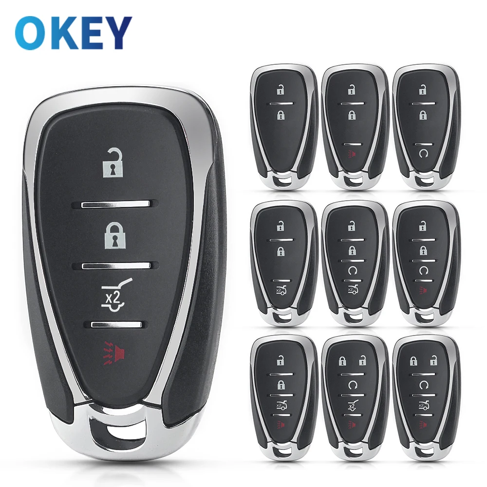 Okey Remote Car Key Shell Sostituzione Per Chevrolet Cruze Malibu Camaro 2016 - 2020 2/3/4/5 Pulsanti Chiavi Fob Body Housing