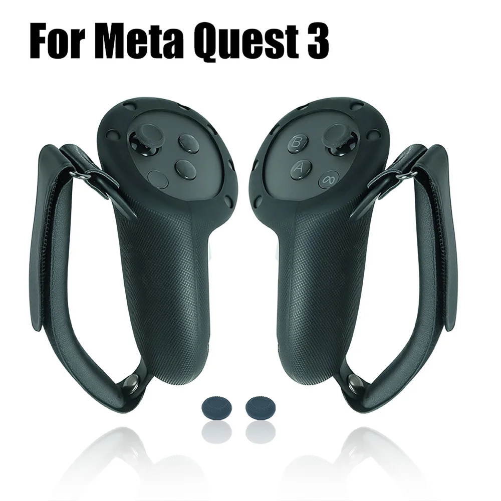 

Silicone Protective Cover Joystick Cover for Meta Quest 3 VR Controller Grip Gaming Controllers Comfortable Handle Grip VR Parts