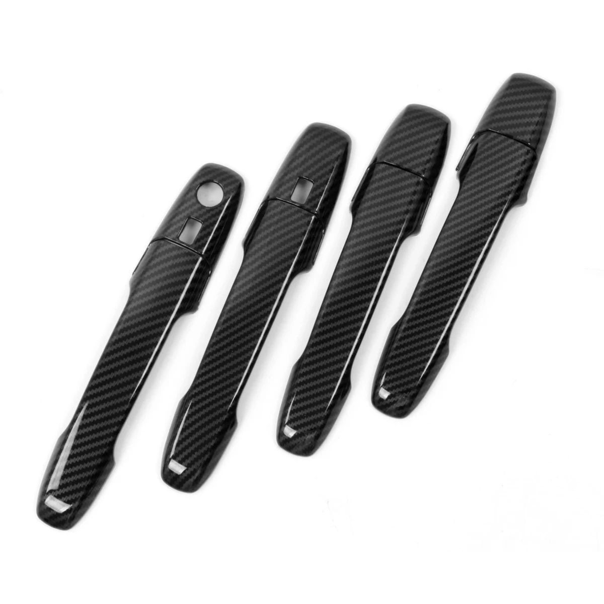 

Carbon Fiber Door Handle Cover Trim Decorator Sticker Exterior Accessories for Toyota Avanza Premio Veloz Cross 2022+