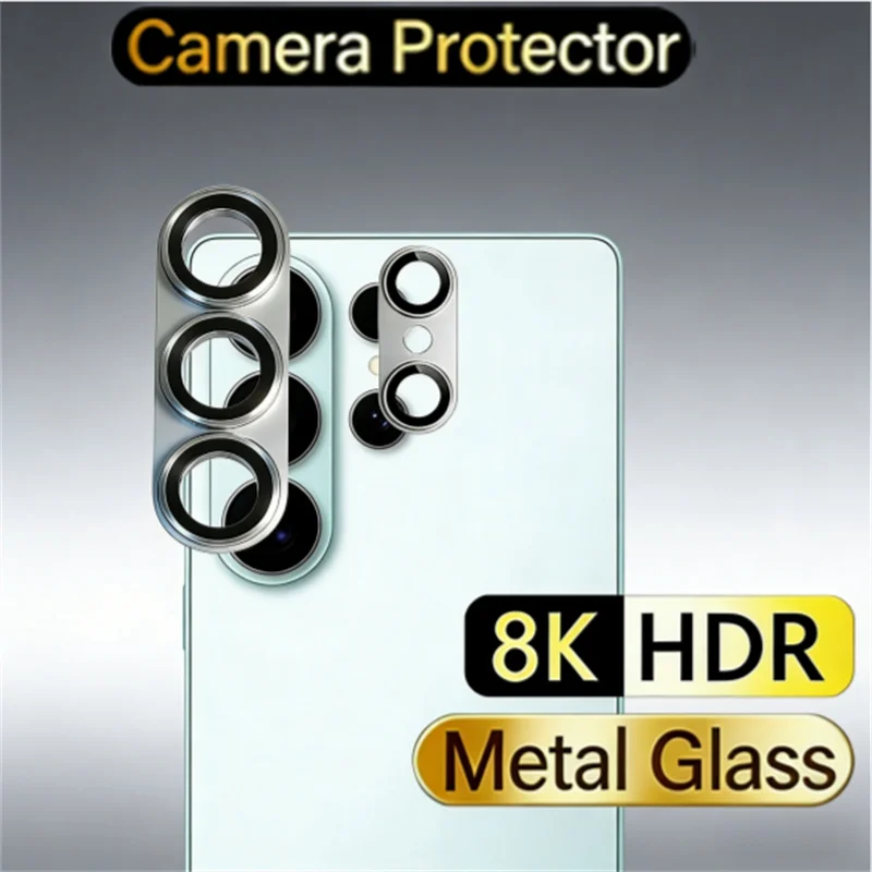8K HD Full Cover Matte Camera Protector with Metal Frame - Premium Glass Accessory