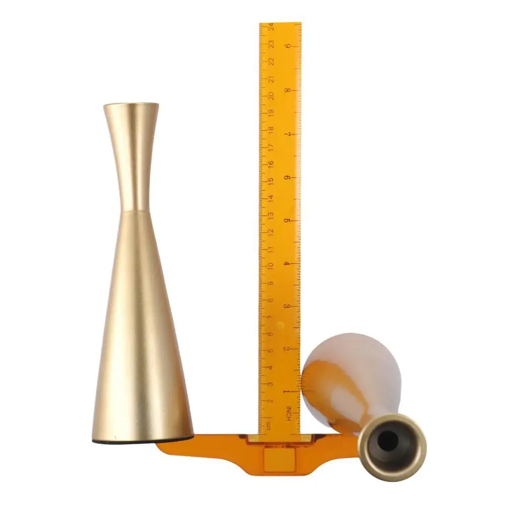 Dinning Decor Gold Candle Holders Iron Metal Taper Candlestick Holders Candle Stand Table Decorative Wedding Dinning Party Decor candle holders