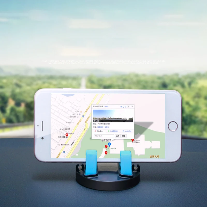 360 Degree Mobile Phone Holder Soft Silicone Anti-skid Pad Mobile Phone Holder GPS Dashboard Bracket