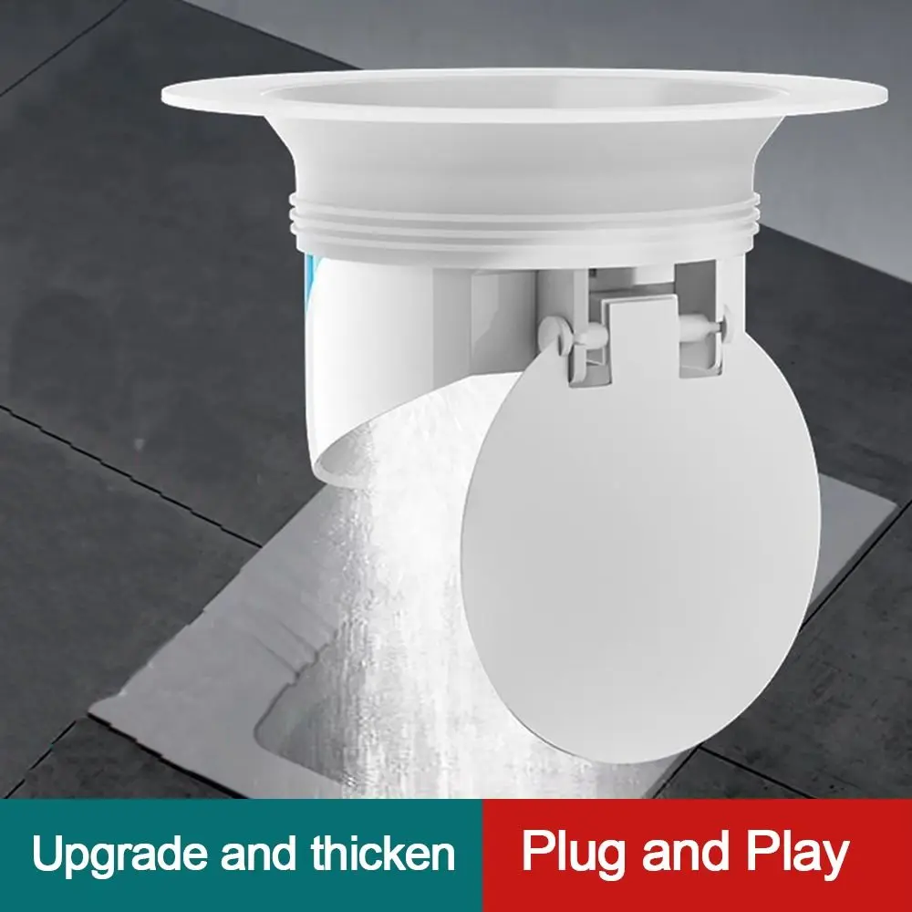 Plastic Squatting Pan Anti-smell Plug Deodorize white Squatting Pit Smell Stopper Anti-Odor Prevent Sewage Overflow