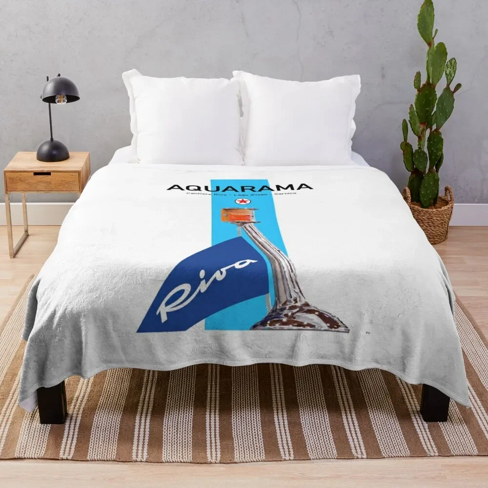 Riva Aquarama Runabout Boat Classic Throw Coperta Designer Tourist Plaid Sul Divano Coperte Mobili