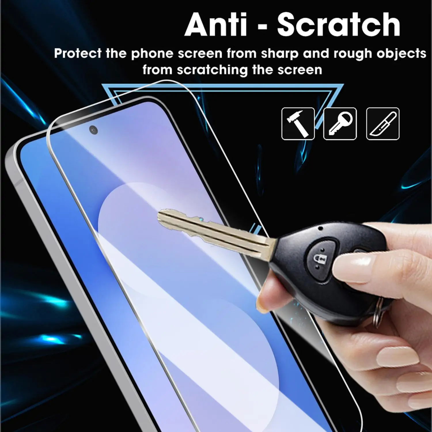6 IN 1 Fotocamera posteriore e protezioni per schermo per Samsung Galaxy S25 FE 5G Pellicole protettive in vetro temperato trasparente con copertura completa HD - immagine 5