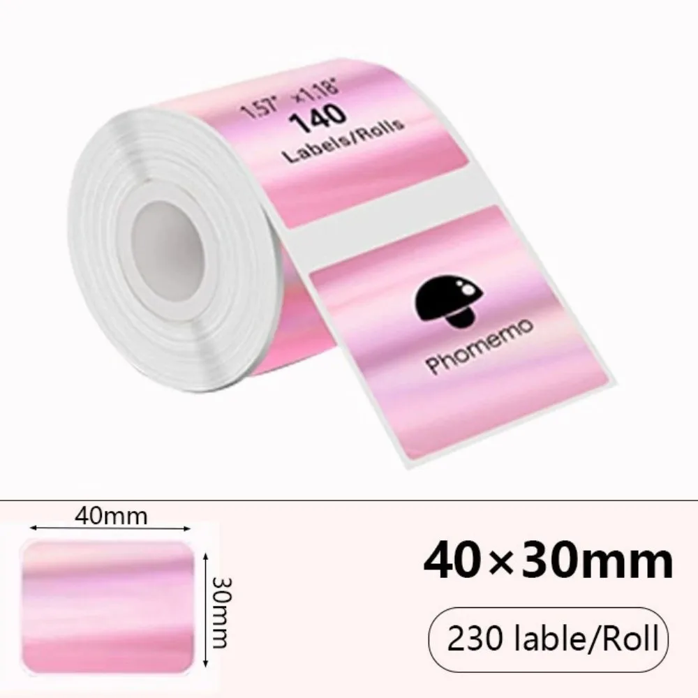 230pcs New Thermal Laser Label Paper 40x30 mm Waterproof Rectangular Label Self Adhesive Tear-resistant Label Roll