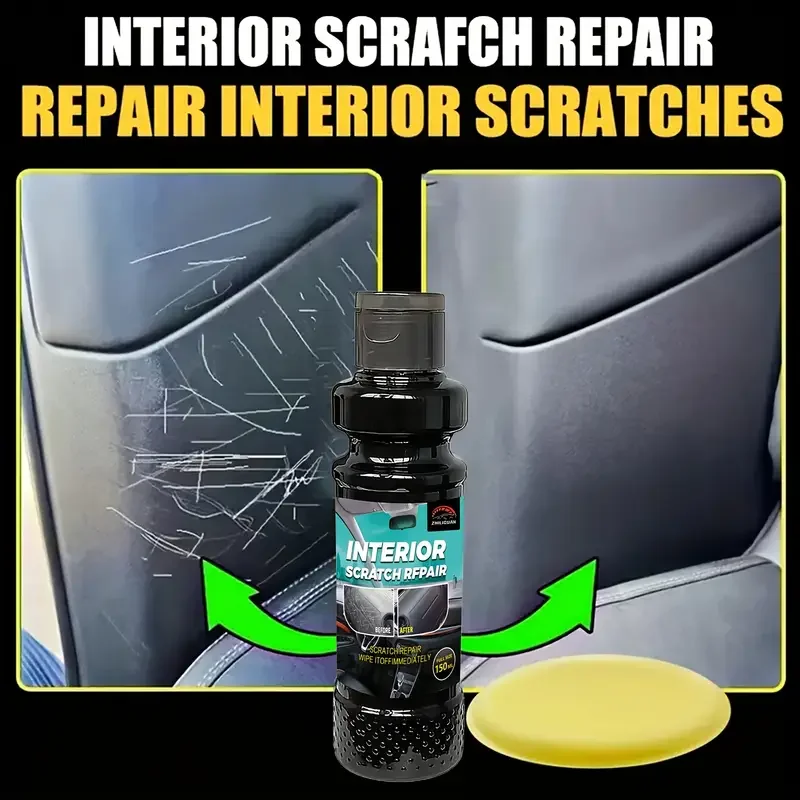 ZHILIGUAN Crystal Clear Car Plastic Restorer Paste, for Auto Interior & Panel Renewal, with Wax Coating Agent 6