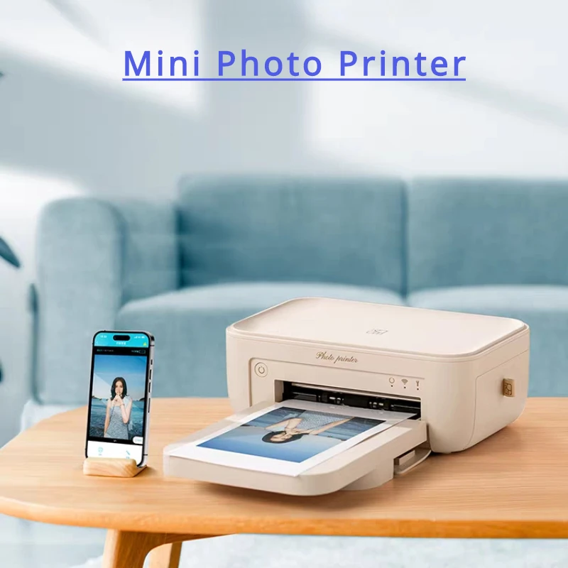 Impresora de fotos a Color CP4000L, máquina de fotos para teléfono móvil  pequeño para el hogar, Mini impresora portátil inalámbrica de bolsillo -  AliExpress