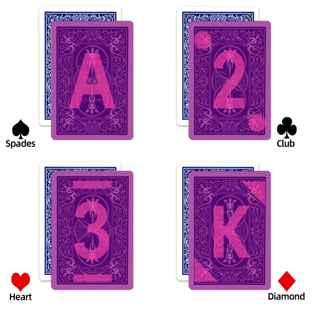 Playing Cards Bird 888 Infrared Marked for Infrared Sunglasses Contact lenses