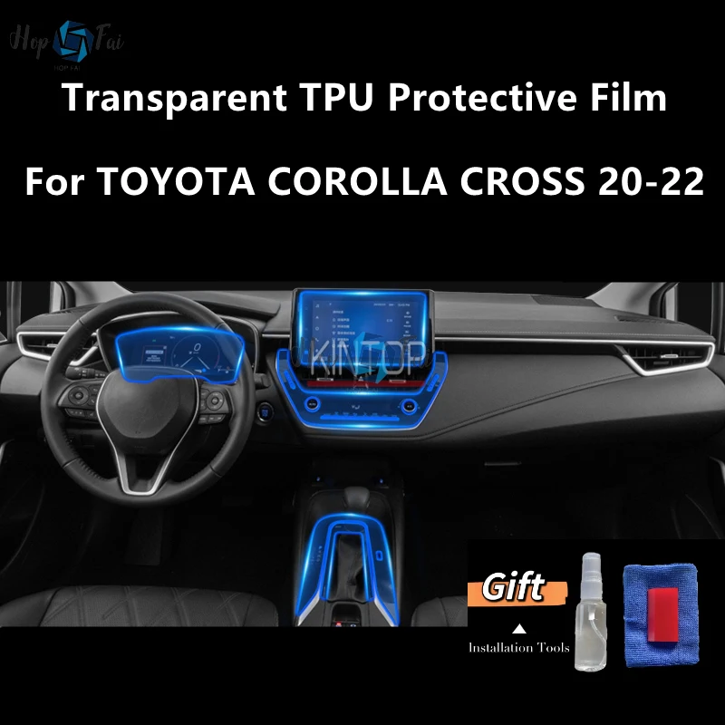 

Внутренняя центральная консоль для TOYOTA COROLLA CROSS 20-22, прозрачная фотопленка для ремонта от царапин