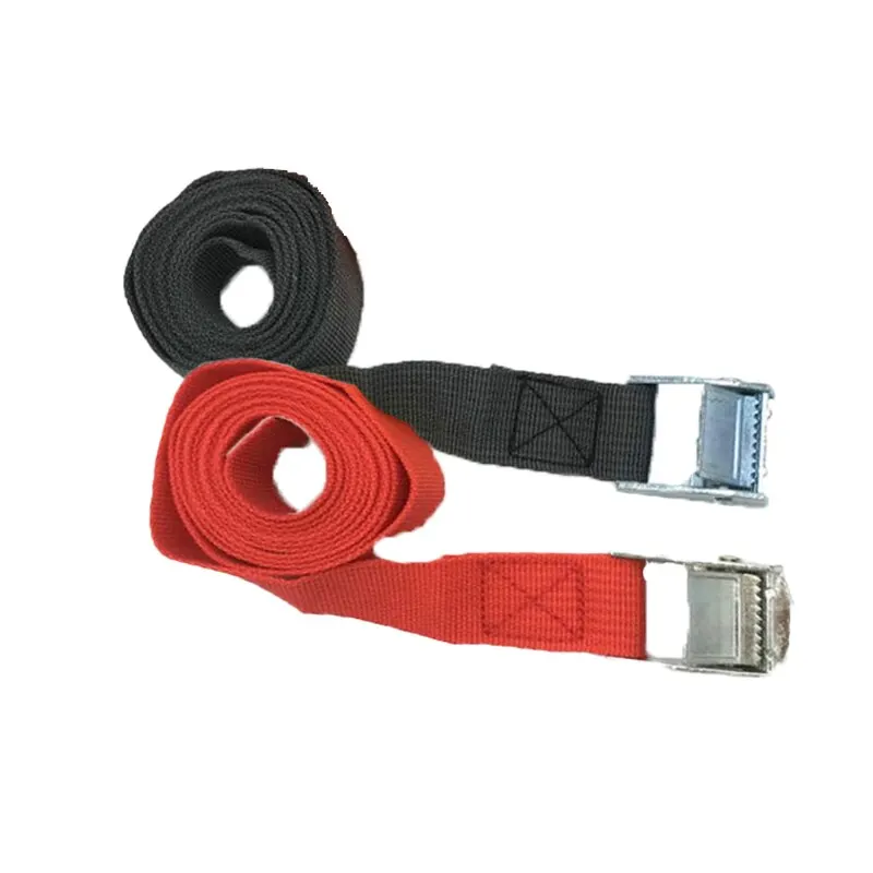 2 Meter Buckle Straps For Cars Motorcycles Bicycles Trailer Ropes Metal Buckles Sturdy Ratchet Straps For Duffel Bag