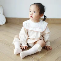 Spring Autumn Children Baby Girls Boys Cotton Knee High Socks Princess Home Mid Calf Socks Kids Toddler Floor Non-slip Stockings 5