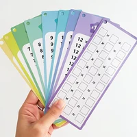 0-12 Multiplication Charts, Times Table Cards, Self Check Math Learning Tool, Montessori Mathematical Training, Teaching Aids 4