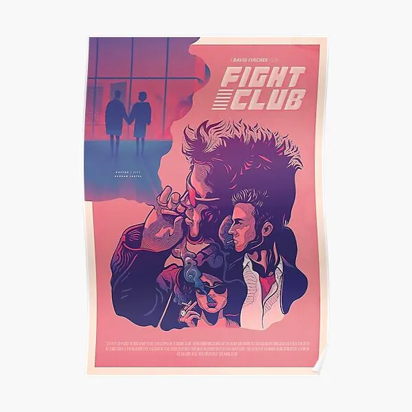 

Борьба клуб 1999 постер Настенная роспись винтажный Декор печать для дома картина для комнаты смешное Искусство Декор Современный без рамки