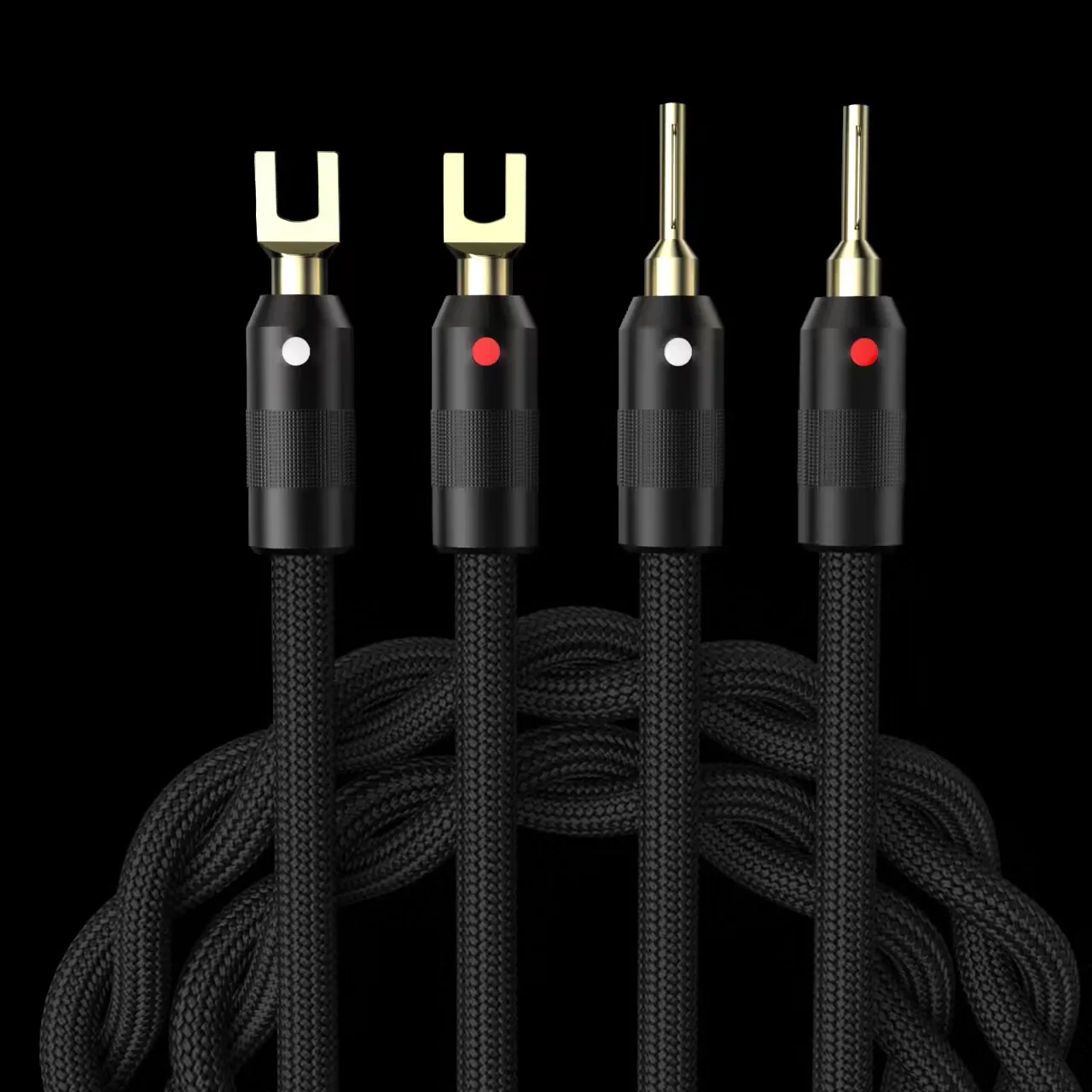 

Hi-Fi Audiocrast SP01 посеребренный кабель для динамика, Hi-End аудио кабель для динамика, разъем «банан-банан», Y-образный штекер
