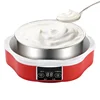 Automatic Yogurt Machine With Glass Cups Stainless Steel Liner Natto Rice Wine Maker Wth Digital Panel DIY Yogurt Tools EU 2