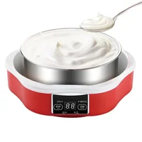 Automatic Yogurt Machine With Glass Cups Stainless Steel Liner Natto Rice Wine Maker Wth Digital Panel DIY Yogurt Tools EU 2