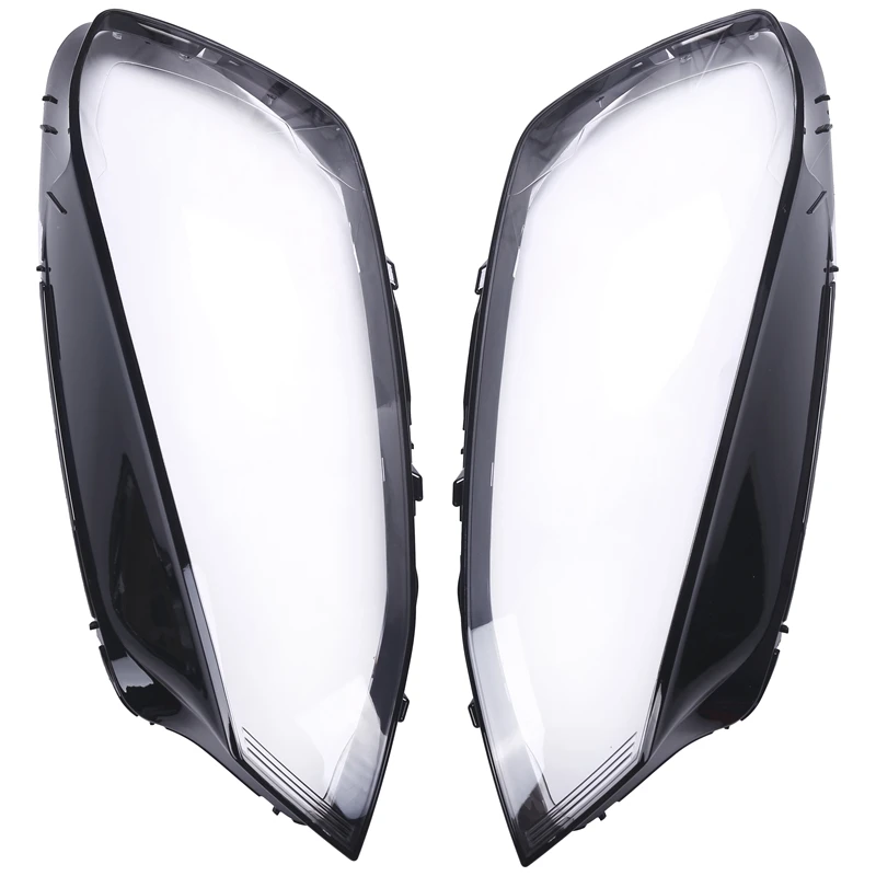 2pcs Car Clear Headlight Lens Cover Replacement Headlight Cover For