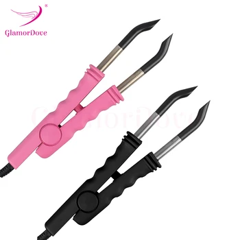 GlamorDove Adjustable Temperature Control Keratin Hair Connector Fusion Heat Hair Extension Iron Wand Hair Extension Tool