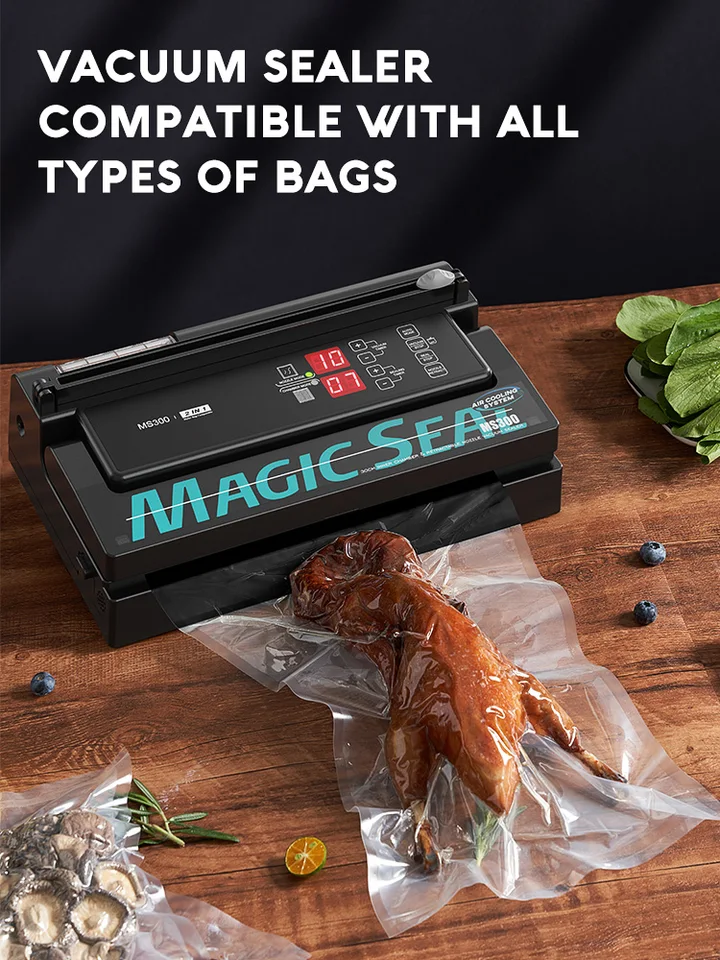 MAGIC SEAL MS400 Macchina per sigillare sottovuoto per alimenti La migliore macchina per confezionatrice sottovuoto Sigillatrice per sacchetti di plastica comune a tutti i sacchetti  6