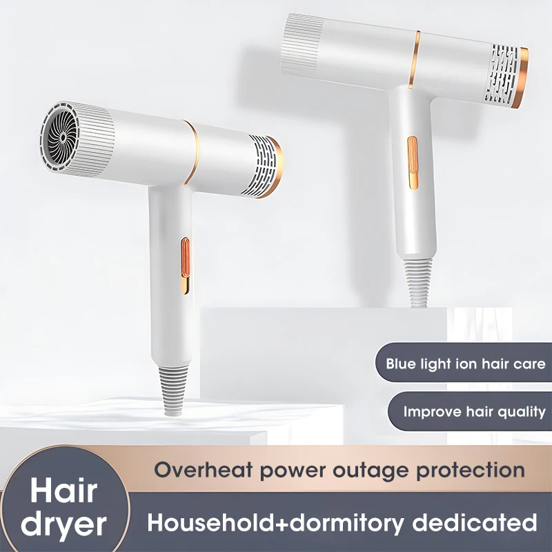 Professional Hair Dryer Strong Wind Salon Dryer Hot Air and Cold Air Wind Negative Ionic Hammer Blower Dry Electric Hair Dryer