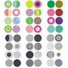 Tape Stickers DIY Stickers Colourful Circular Patterns Handbook Decoration Materials Stickers Tape Journal Stickers Tape 4