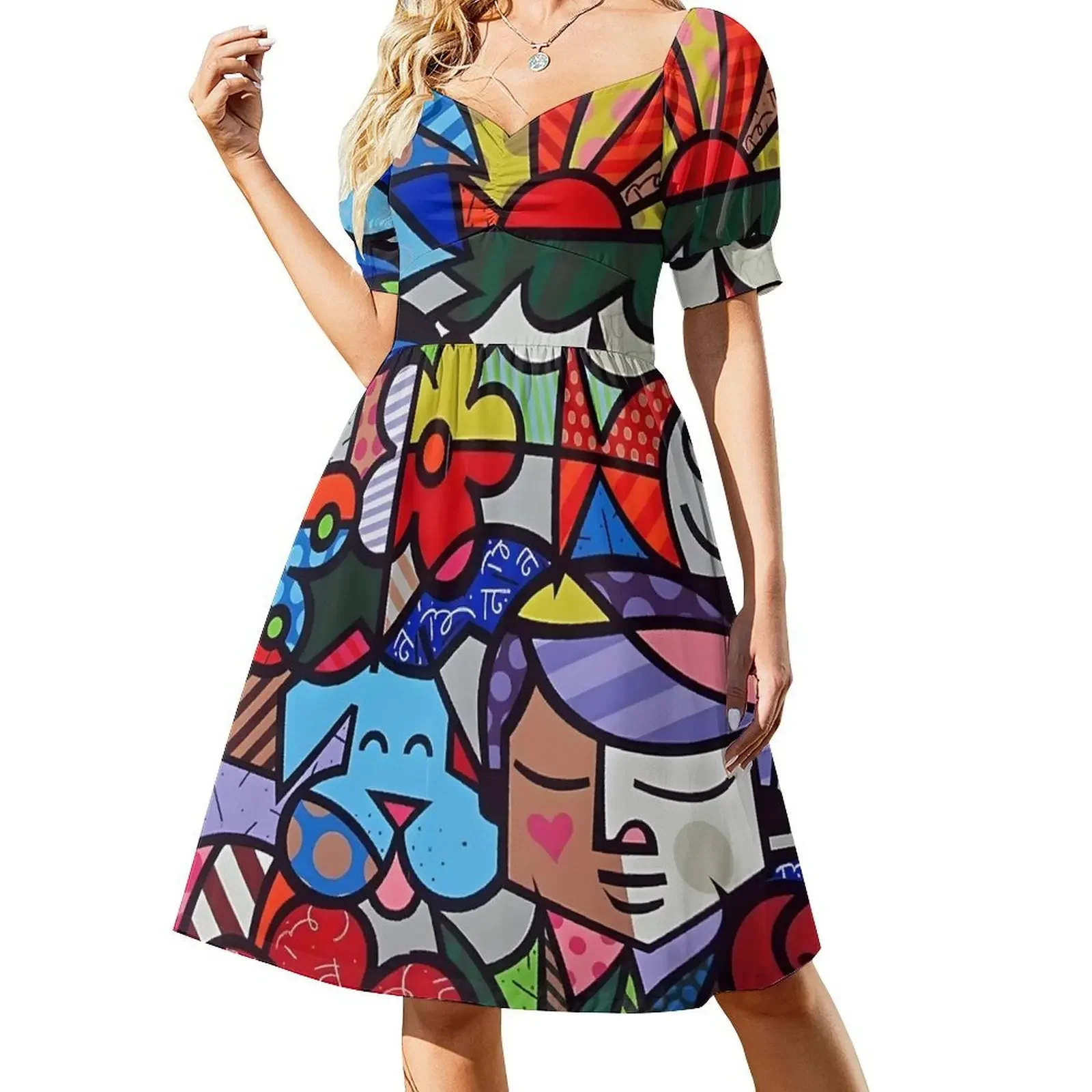 thumbnail image 1 of Vestido sin mangas de jardín, vestido de fiesta de lujo para mujer, ropa de mujer, vestidos para fiesta de boda, vestido, 1 of 7