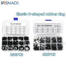 

200/225 Pcs O-ring Rubber Gaskets Seal Ring Set Nitrile Rubber High Pressure O-Rings NBR Sealing Elastic Band O Rubber Rings Set