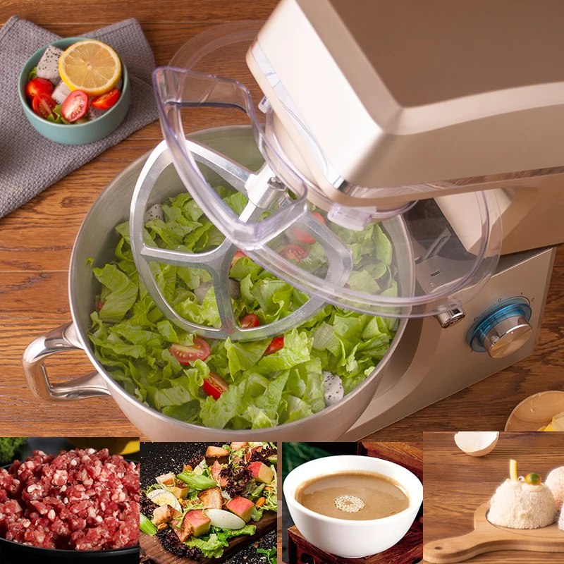 2200W Electric Milk Frother Cake Flour Dough Mixer Food Bread Stand Mixer Maker Chef Machine  Egg Beater 6 Speed Whisk 4