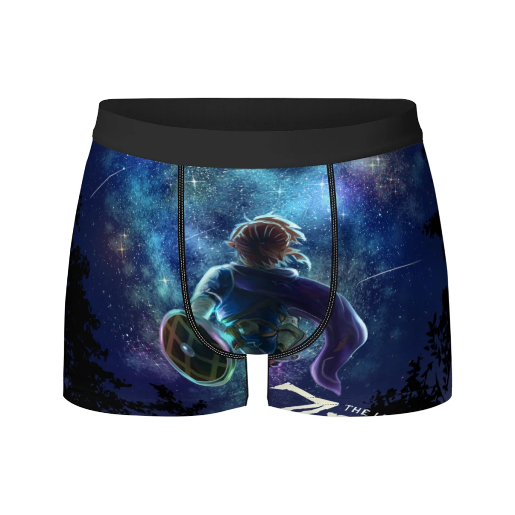 thumbnail image 1 of Calzoncillos tipo bóxer elásticos de seda transpirable con diseño de la leyenda de Zeldas, juego de moda, 3D, 1 of 5
