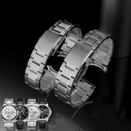 

Watch Accessories Band for MTP-1374/1375/VD01 MDV106 wrist strap Swordfish Stainless Steel Bracelet 22mm Chain