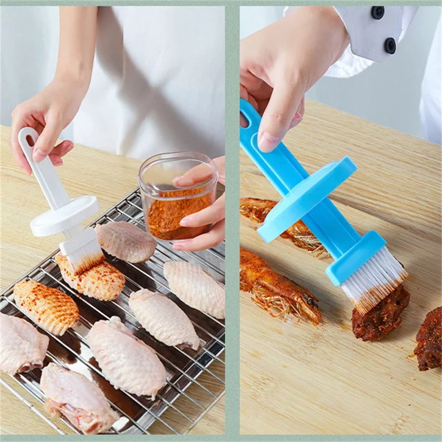 Szilikon Olajkefe Olajpalack Grill Olaj Adagoló Főzés Sütés Hőmérséklet Ellenálló Otthoni Konyhai Eszközök - Image 4