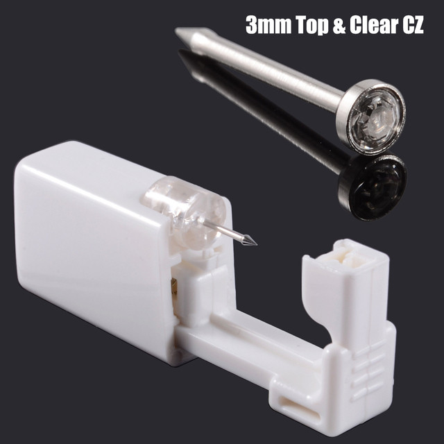 Unit Disposable Safe Sterile Piercing Unit For Gem Nose Studs Piercing Gun Piercer Tool Machine Kit Earring Stud Body Jewelry