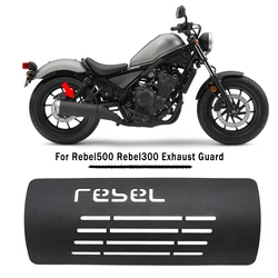 For Honda Rebel 300 500 CM500 CM300 CMX300 CMX500 Rebel300 Rebel500 2017-2023 Exhaust Muffler Pipe Heat Shield Guard Cover