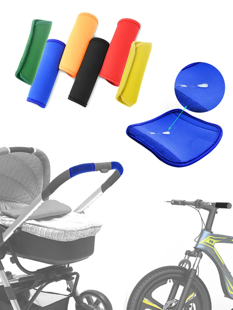Description Picture 2 of item1/2pcs Baby Stroller Accessories Handle Cover Multifunction Kids Pushchair Armrest Universal Cart Protector Handlebar Sleeves