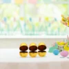 12 Pcs Golden Plastic Easter Eggshell Gift Boxes Openable Fillable Toy Eggs for Kids Easter Basket Decorations Reusable Mini 5