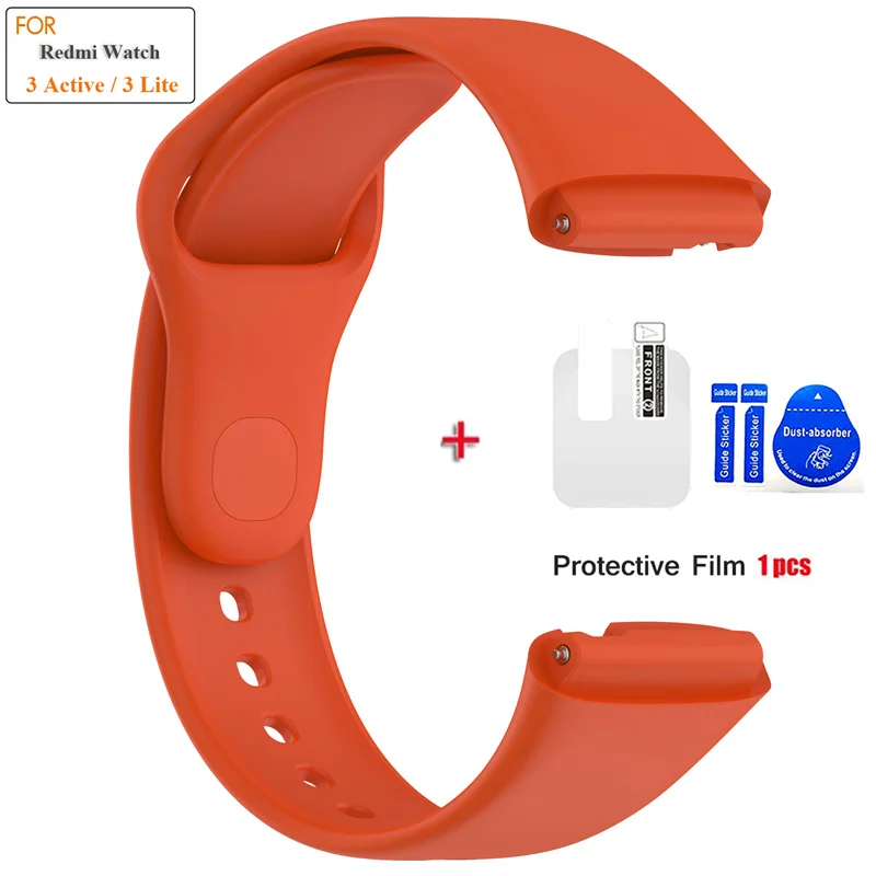 Soft Silicone Replacement Strap with Protector Film
