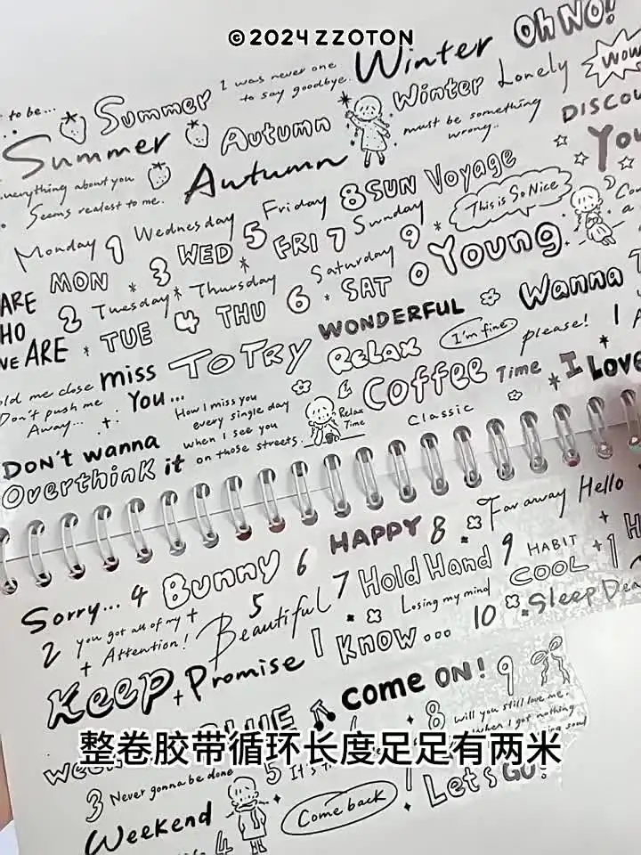 ZZOTON Изолента черная-белая