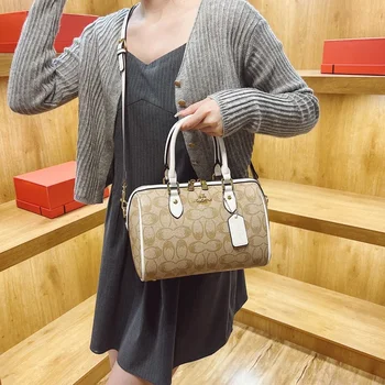 Elegante Borsa a Tracolla in Pelle da Donna, Classica Borsa a Mano di Design, Stile Lussuoso per Signore alla Moda