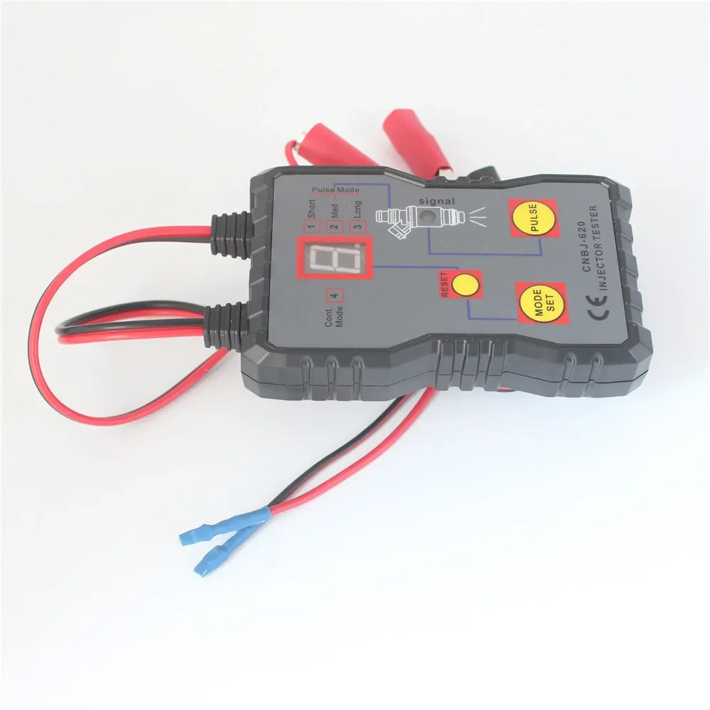 Automotive Fuel Injector Tester 12V 4 Pulse Modes Handheld Car Vehicle Fuel Pressure System Diagnostic Scan Testing Tool Gauge