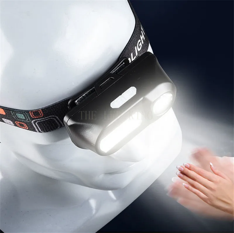 

Drop Shipping Portable mini XPE Q5+COB LED Headlamp USB Rechargeable Camping Head lamp Fishing headlight flashlight torch