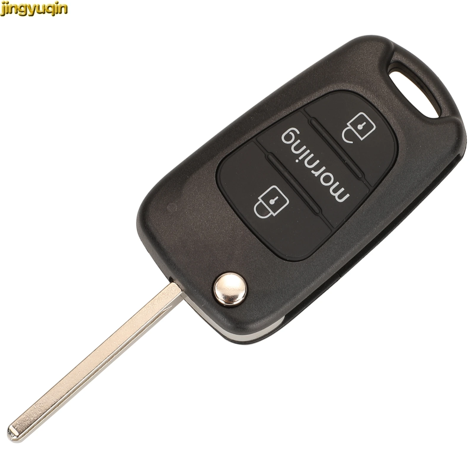 Jingyuqin Remote Car Key Fob Shell For Hyundai I20 I30 IX35 Accent Kia Morning Picanto Sportage Rio 3 K2 K5 Ceed Cerato Soul 3B key case car key shell car remote key car key key shell