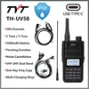 TYT TH-UV58 IP68 Waterproof 10W Power UHF VHF Walkie Talkie 3200mAh Battery USB Type-C Charging Support 200 CH Radio TYT TH UV99 1