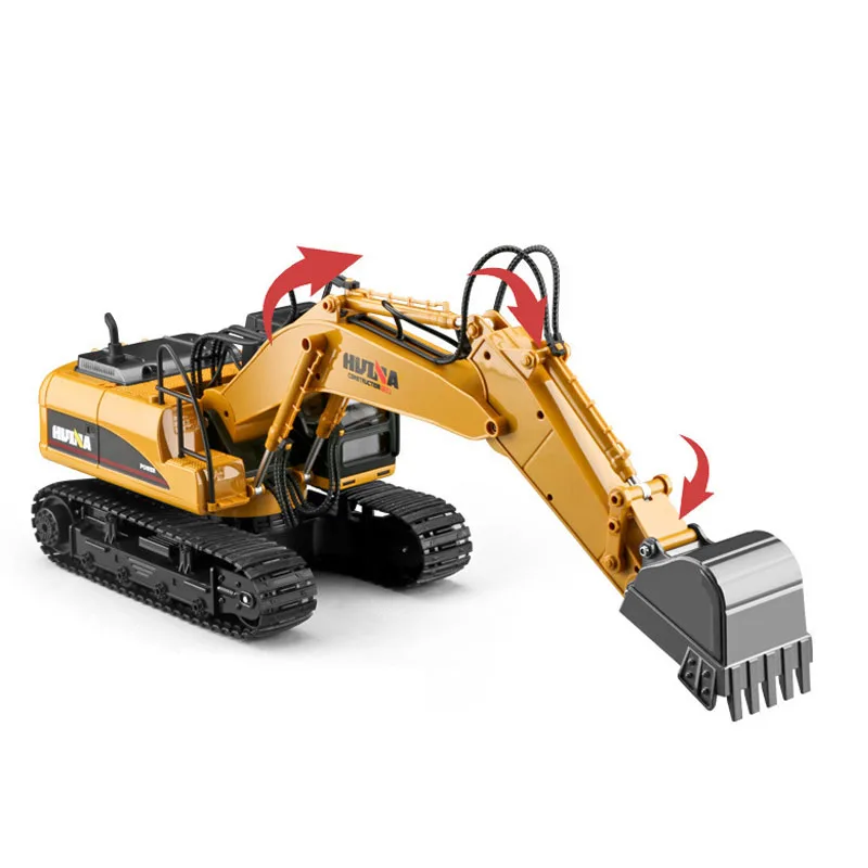 Remote Control Alloy Excavator 1:14 Metal Version Large Excavator Bucket Engineering Vehicle 2.4g Wireless Large Toy Boy Gift 6