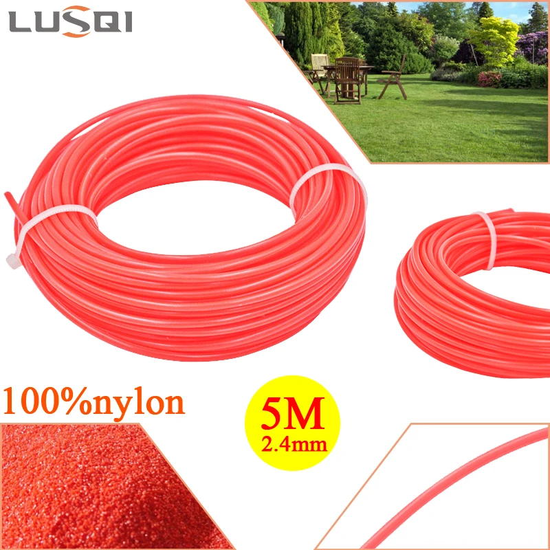 LUSQI Grass Trimmer Line 100% Nylon Round Brush Cutter